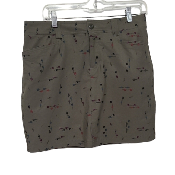 Womens Eddie Bauer arrow print mini skort Size 6 - Picture 1 of 3